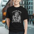 I Like My Books Spicy And My Coffee ICY Skeleton Meme Graphic Youth