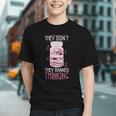 Bookworm Library Banned Book -Adults Short Sleeve Modern Crew Neck Small Straight Imported They Didn't Ban Books They Banned Thinking Graphic Youth