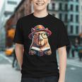 Capybara Bookworm Rodent Reading a Book Graphic Youth