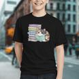 Cat On Books Pets Cats Reading Book Nerd Read Reader Bookcat Graphic Youth