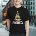 Christmas Book Tree All Booked For Xmas Graphic Youth Christmas Book Tree All Booked For Xmas Graphic Youth