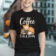 Coffee Cats And Books Lover For Women & Men Coffee Graphic Youth Coffee Cats And Books Lover For Women & Men Coffee Graphic Youth