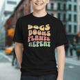 Colorful Dogs Books Plants Repeat Graphic Youth