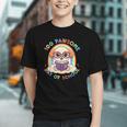 Cute 100th Day Of School 100 Days Dog Reading Book Rainbow Graphic Youth