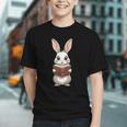Cute Bookworm Bunny Reading For Kids And Teachers Graphic Youth