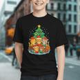 Cute Cats Reading Books Christmas Tree Graphic Youth