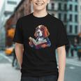 Cute Dog Basset Hound Reading Book Graphic Youth Cute Dog Basset Hound Reading Book Graphic Youth