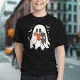 Cute Ghost Reading Book Spooky Season Halloween Costume Kids Graphic Youth Cute Ghost Reading Book Spooky Season Halloween Costume Kids Graphic Youth