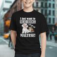 Cute Glasses Read Books & Pet My Maltese Lover Graphic Youth