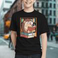 Cute Hedgehog Book Nerd Graphic Youth