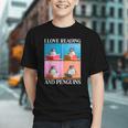 Cute Penguin Reading Book School Librarian Teacher Student Graphic Youth