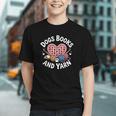 Dogs Books And Yarn Crocheting Graphic Youth