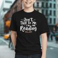 Don't Talk To Me I'm Reading Minimalist Book Lover Graphic Youth Don't Talk To Me I'm Reading Minimalist Book Lover Graphic Youth