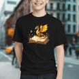 Dragon Fantasy Book Lover Bookish Reader Bookworm Wildflower Graphic Youth