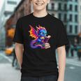 Dragon Reading a Book Bookworm Book Lover Graphic Youth Dragon Reading a Book Bookworm Book Lover Graphic Youth