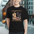 Easily Distracted By Books & Dragons Librarian Book Lover Graphic Youth