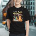 Easily Distracted By Cats And Books Book & Cat Lover Graphic Youth Easily Distracted By Cats And Books Book & Cat Lover Graphic Youth