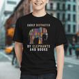 Easily Distracted By Elephants And Books Elephant Graphic Youth