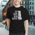 Eat Sleep Read Repeat Reading Book Librarian Men Women Kids Graphic Youth