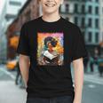 Educated Afro Girl Reading Book Lover History Month Graphic Youth