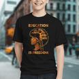Education Is Freedom Teacher Book Black History Month Graphic Youth Education Is Freedom Teacher Book Black History Month Graphic Youth