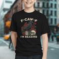 F-CAW-F I'm Reading Crow Book Lover Introvert Meme Graphic Youth