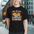 Fall In Love With Reading Thanksgiving Pumpkin Book Lover Graphic Youth Fall In Love With Reading Thanksgiving Pumpkin Book Lover Graphic Youth