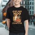 Floral Cow Reading Pun Just One More Chapter Cozy Book Lover Graphic Youth