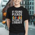 If Found Please Return To Library Book Lover Graphic Youth