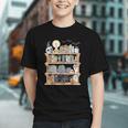 Ghost Book Reading Books Lover Teacher Happy Halloween Graphic Youth