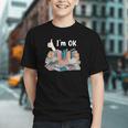 I'm OK Books Pile Books Stack Bibliophile Bookisk Graphic Youth