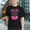 Just A Girl Who Loves Books Butterflies Reading Graphic Youth
