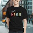 Let's Read Book Nerd Reading Book Lover Librarian Teacher Graphic Youth