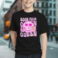 Library Book Fair Queen Vibe Groovy Tie Dye School Reading Graphic Youth