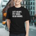 Lift Heavy Pet Dogs Read Books Gym Workout Weight Lifter Graphic Youth Lift Heavy Pet Dogs Read Books Gym Workout Weight Lifter Graphic Youth
