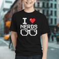 I Love Nerds I Heart Nerds For Science Book Knowledge Geeks Graphic Youth