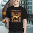 Man Reading Book Black History Month Book Lover Afro Graphic Youth