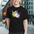 Non-Binary Book Lover Nonbinary Daisy LGBT Reading Pride Graphic Youth
