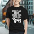 Outside Of A Dog A Book Is Man's Best Friend Apparel Graphic Youth