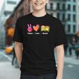 Peace Love Books Reader Librarian Library Book Graphic Youth