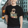 Pug Dog Reading Book Coffee Read Books Be Kind Stay Weird Graphic Youth Pug Dog Reading Book Coffee Read Books Be Kind Stay Weird Graphic Youth
