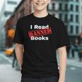 I Read Banned Books Censored Red Stamp Reading Librarian Graphic Youth