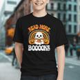 Read More Books Booooks Ghost Pumpkin Cute Teacher Halloween Graphic Youth