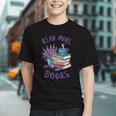 Read More Books Floral Book Reader Art Reading Lover Quote Graphic Youth