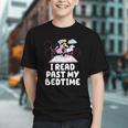 I Read Past My Bedtime Reading Unicorn Book Lover Graphic Youth