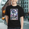The Reader Tarot Card Reading Skeleton Skull Book Lover Graphic Youth