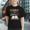 Reading Books Bibliophile Hooray It's Library Day Graphic Youth Reading Books Bibliophile Hooray It's Library Day Graphic Youth