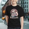 Readsalotl Axolotl Reading Books Glasses Bookworm Pun Fun Graphic Youth