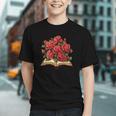 Red Roses Flowers Book Floral Graphic Youth