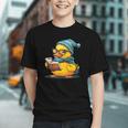 Rubber Duck Reading Book Rubber Duckie Reader Coffee Lover Graphic Youth